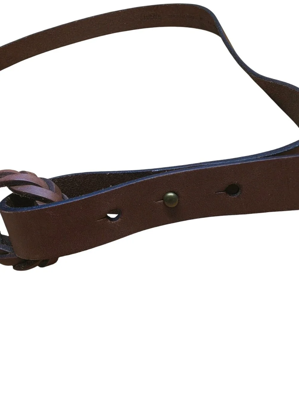 Chicos Brown Leather Belt 1